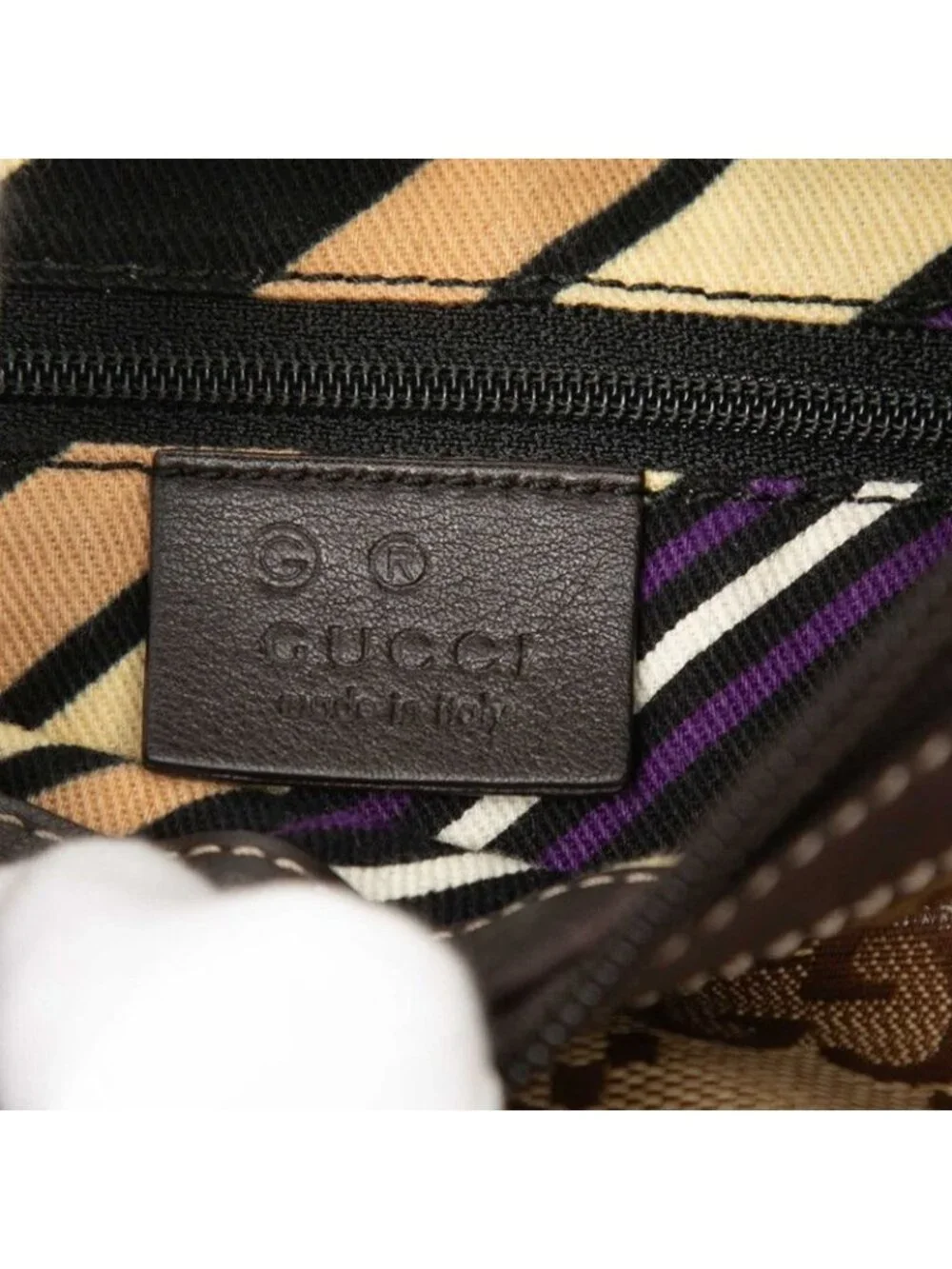 Gucci GG Crystal Bag Handbag Beige Brown Leather